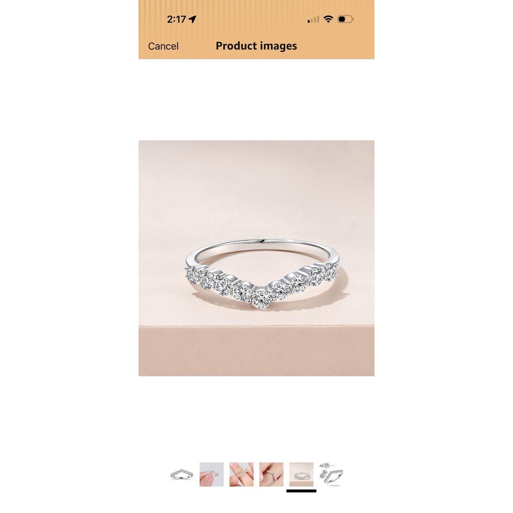 Moissanite Half Eternity Band